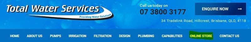 Total Water Services Online Store